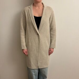 Elegant Beige Long Coat